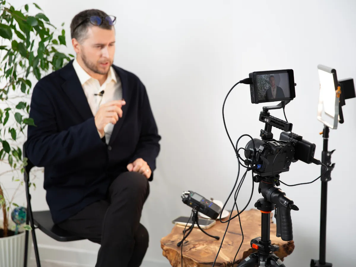 Camera Recording Blogger