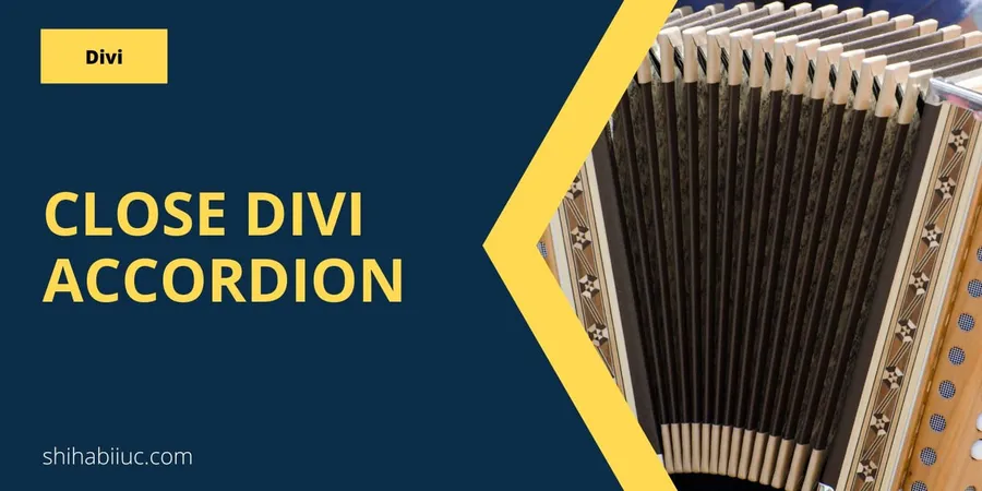 Close Divi accordion