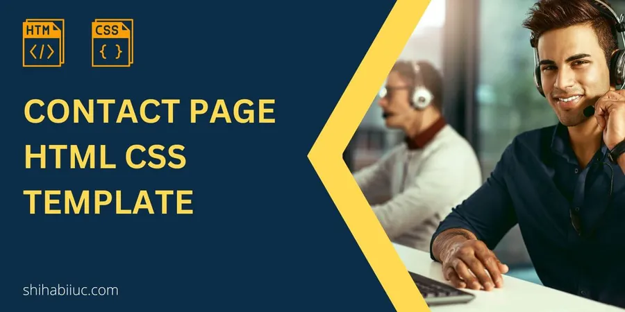 Contact page html css template