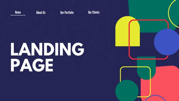 Create a landing page using HTML, CSS & JS (source code included)