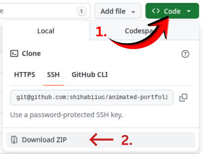 This is how to download zip of a github repository