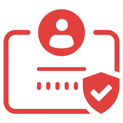 User & secure shelled icon