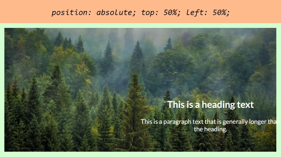 Text alignment without CSS transform property