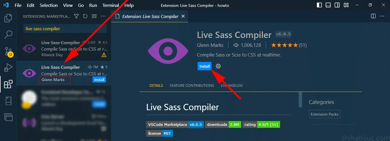 Live SASS Compiler by Glenn Marks (for VSCode)