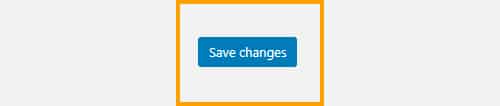 Save changes button