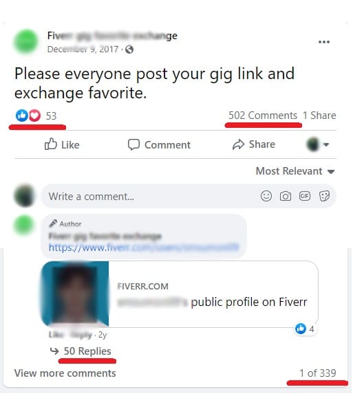 Favorite exchange facebook group conversation