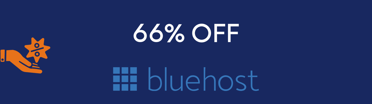 Bluehost 66% off