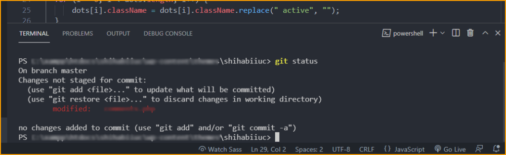 Visual Studio Code Terminal