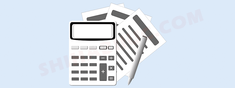 calculator, pen and paper