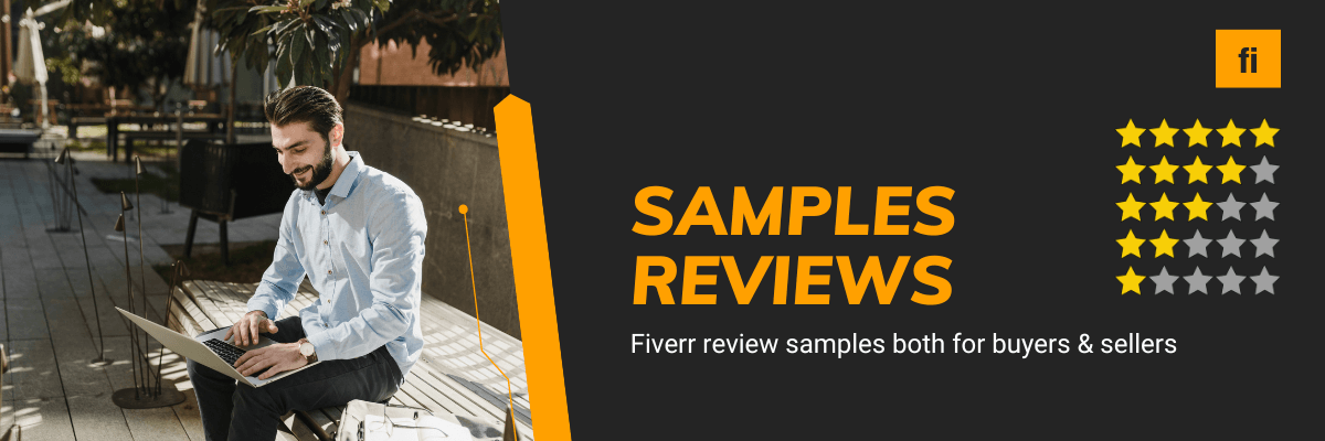 Fiverr review samples for buyers and sellers