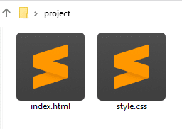 HTML and CSS files in the same directory