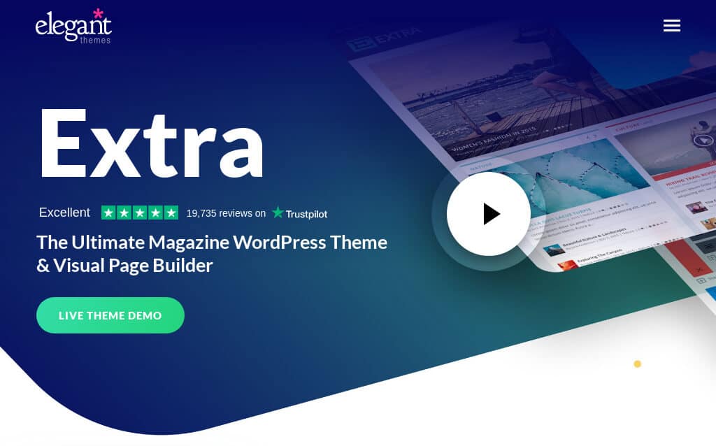 Extra WordPress theme