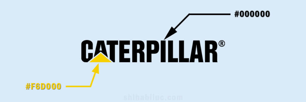 Caterpillar logo color values