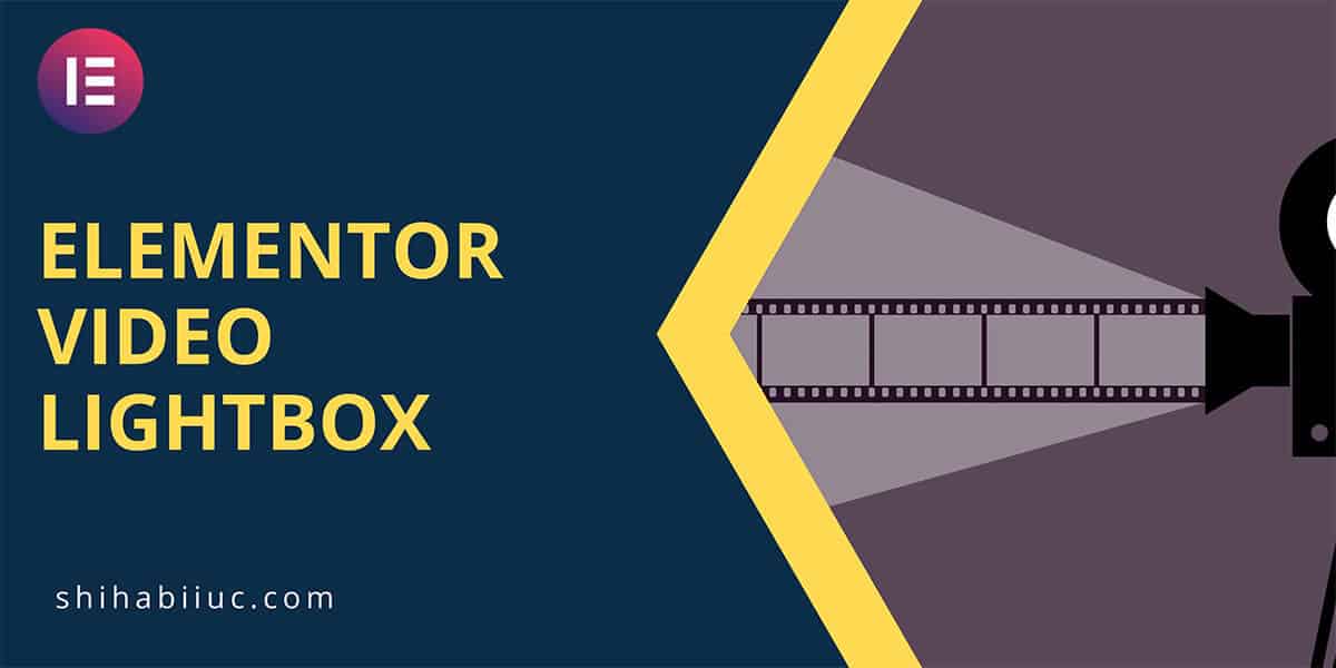 How to add elementor lightbox video