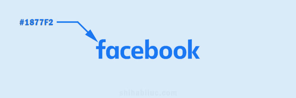 Facebook logo color code value