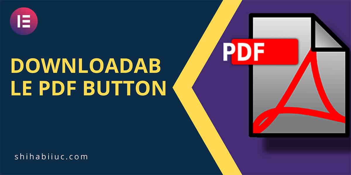 Make pdf downloadable button in elementor