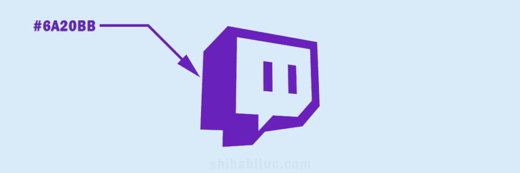 Twitch logo color values