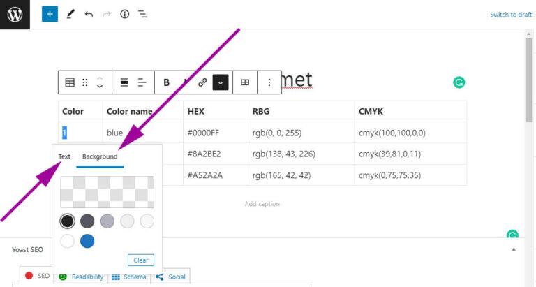 how-to-fill-a-table-cell-with-color-in-wordpress-gutenberg