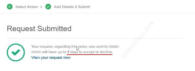 Requested submitted for extending the delivery time on Fiverr