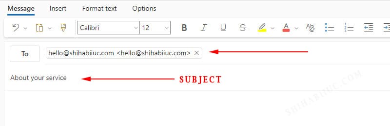 HTML mailto link that prepopulated "to" & "subject" fields