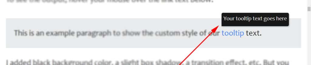 Mouse hover tooltip (title attribute) text custom style
