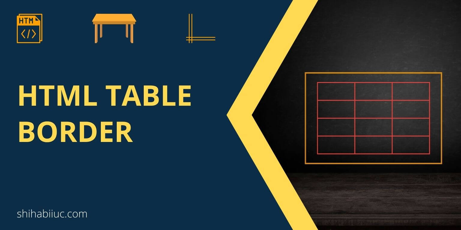 How To Add Borders In HTML Table CSS Examples 