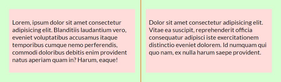 Vertical divider created using CSS position property and pseudo class