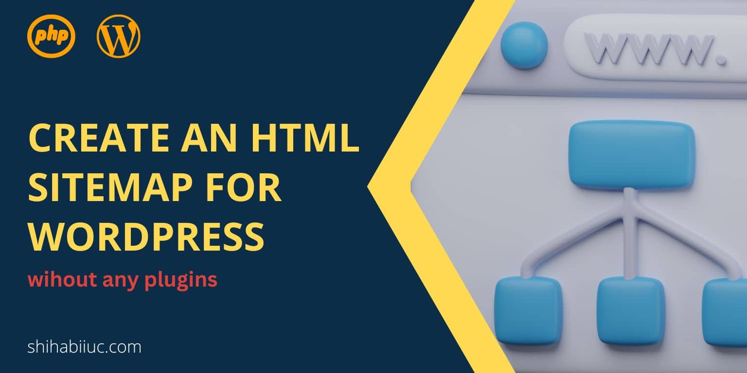 Create an HTML sitemap for WordPress without any plugins