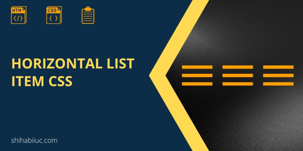 how-to-make-a-horizontal-list-using-css