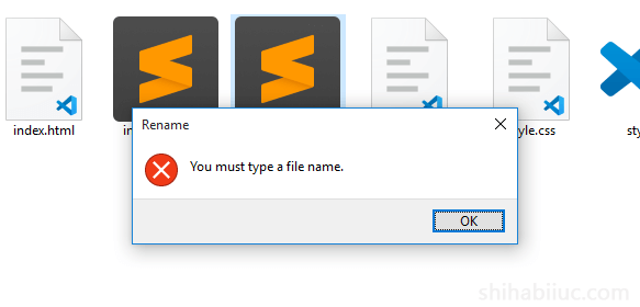Error while creating a ".gitignore" file on computer
