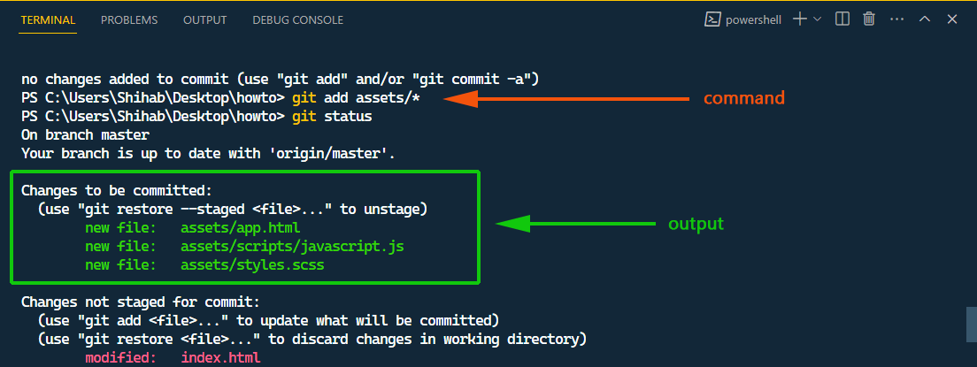 Git add all - how to stage all changes on git?