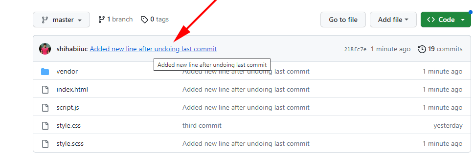 undo commit and recommit that I pushed to the remote origin (GitHub Repository)