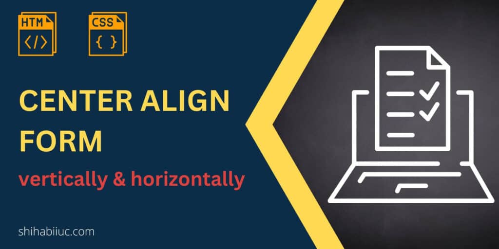how-to-center-an-html-form
