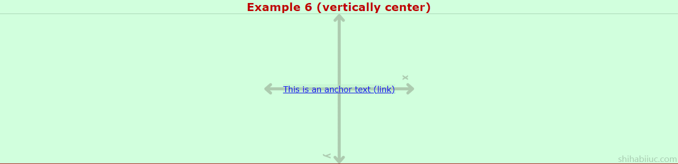 Vertically & horizontally center aligned link